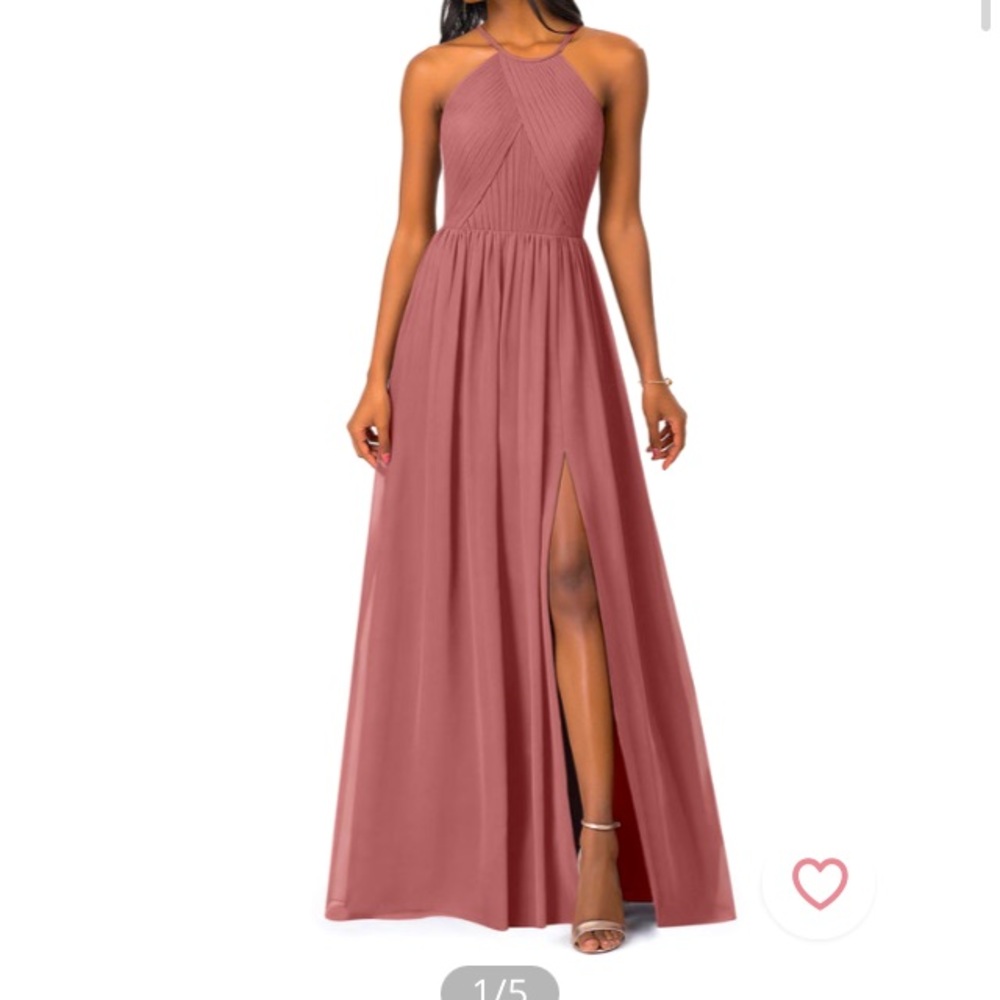 Azazie bridesmaid dress - Desert Rose Leighton ~4